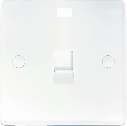 1 Gang RJ45 CAT6 Data Socket - Round Corner