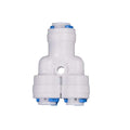 Aquarius Water 1/4" Y quick connector for water hoses, made of durable plastic for easy splitting of water flow.