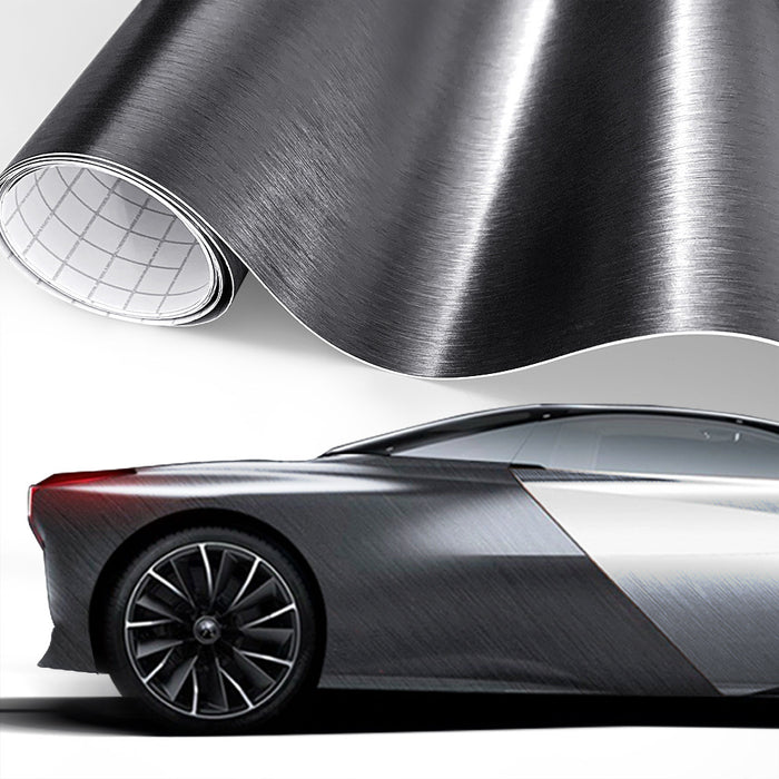 5D Carbon Fiber Vinyl Wrap - Glossy Black Car Styling Film