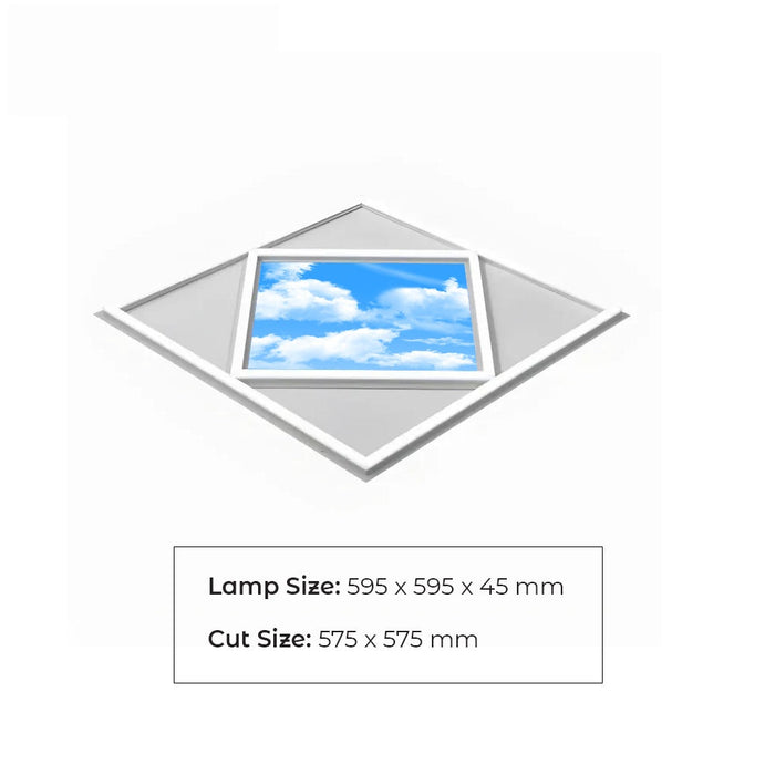60x60cm Diamond Sky & Cloud LED Ceiling Panel, 70W, 7000LM, 6000K