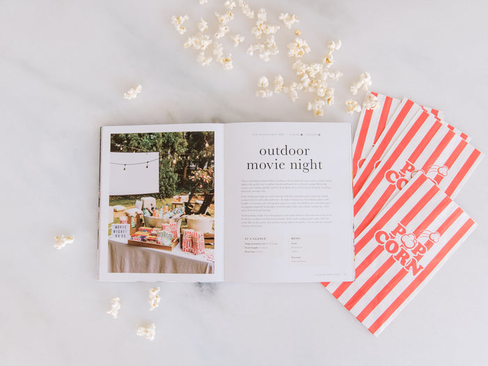 Table setting and hosting inspiration from A Guide to Hosting Cookbook