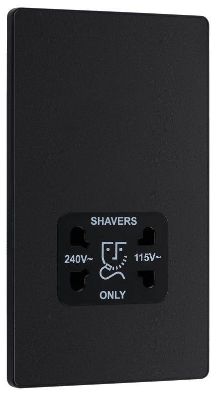 BG Evolve Matt Black 2G DP Switch - PCDMB20B-01