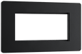 BG Evolve Matt Black 4 module - rectangular - PCDMBEMR4B-01