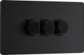 BG Evolve Matt Black Triple, 2 way push 200W - PCDMB83B-01
