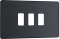 BG Evolve Matt Grey 3 module, rectangular - RPCDMG3B-01