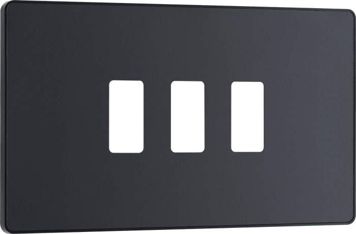 BG Evolve Matt Grey 3 module, rectangular - RPCDMG3B-01