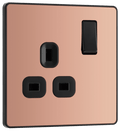 BG Evolve Polished Copper 1G SP Switch - PCDCP21B-01