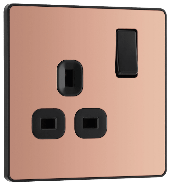 BG Evolve Polished Copper 1G SP Switch - PCDCP21B-01