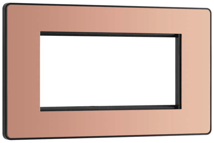 BG Evolve Polished Copper 4 module rectangular - PCDCPEMR4B-01