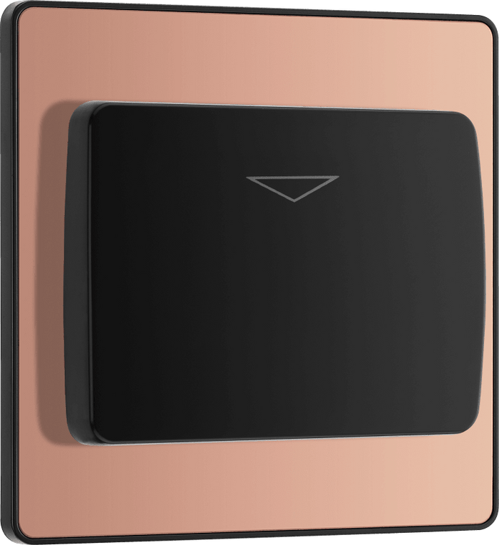 BG Evolve Polished Copper Hotel key card switch - PCDCPKYCSB-01