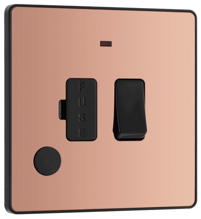 BG Evolve Polished Copper Switched & Fused w/ Indicator - PCDCP52B-01