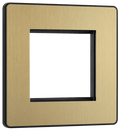 BG Evolve Satin Brass 2 module - square - PCDSBEMS2B-01