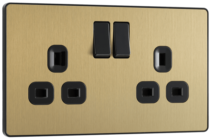 BG Evolve Satin Brass 2G SP Switch - PCDSB22B-01
