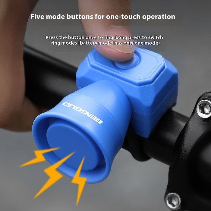 Bicycle Electric Safety Horn – Easy-Mount Cycling Alarm Bell