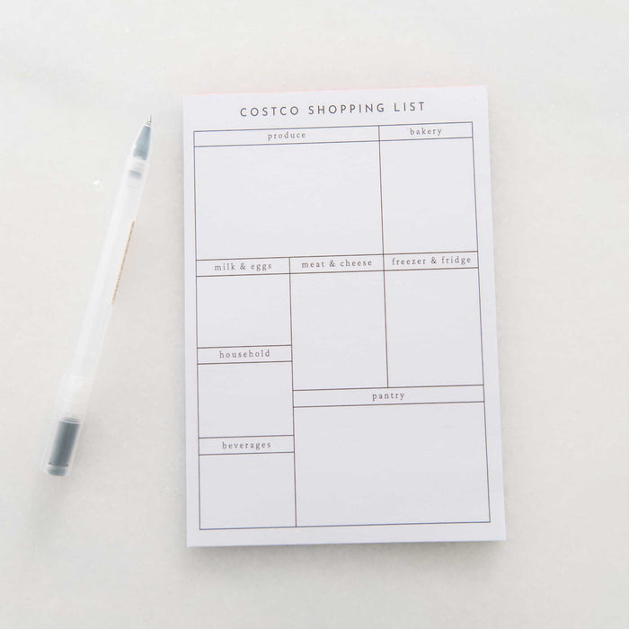 Costco Shopping List Notepad