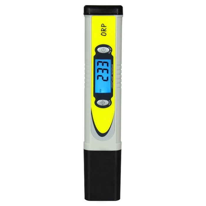 Aquarius Water digital Redox ORP testing meter measuring water oxidation-reduction potential with digital display.