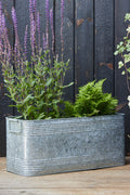 Galvanised Trough Planter with Handles