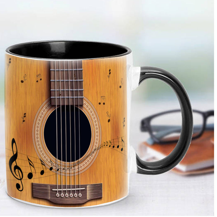 Guitar Pattern Ceramic Mug Conservatory.