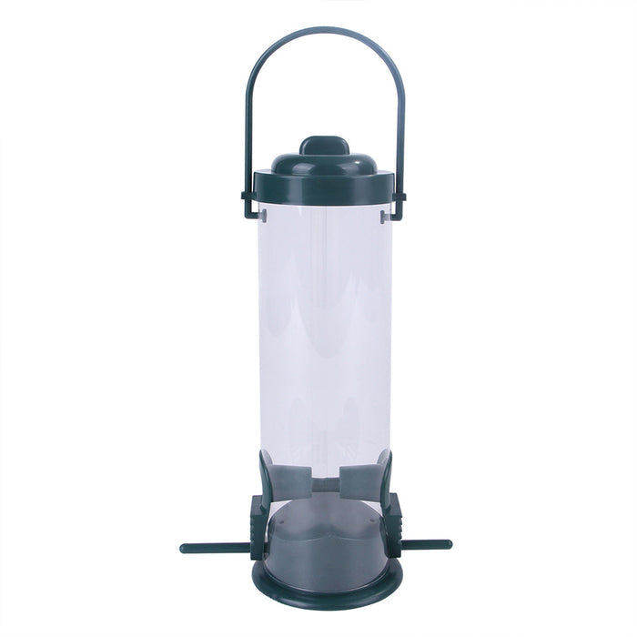 Hanging Plastic Bird Feeder Station – Outdoor Garden Tree Food Dispenser