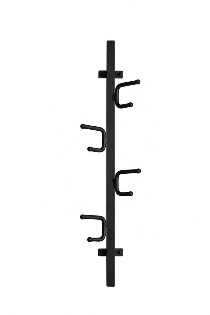 Industrial Vertical Hook Rail - Matt Black