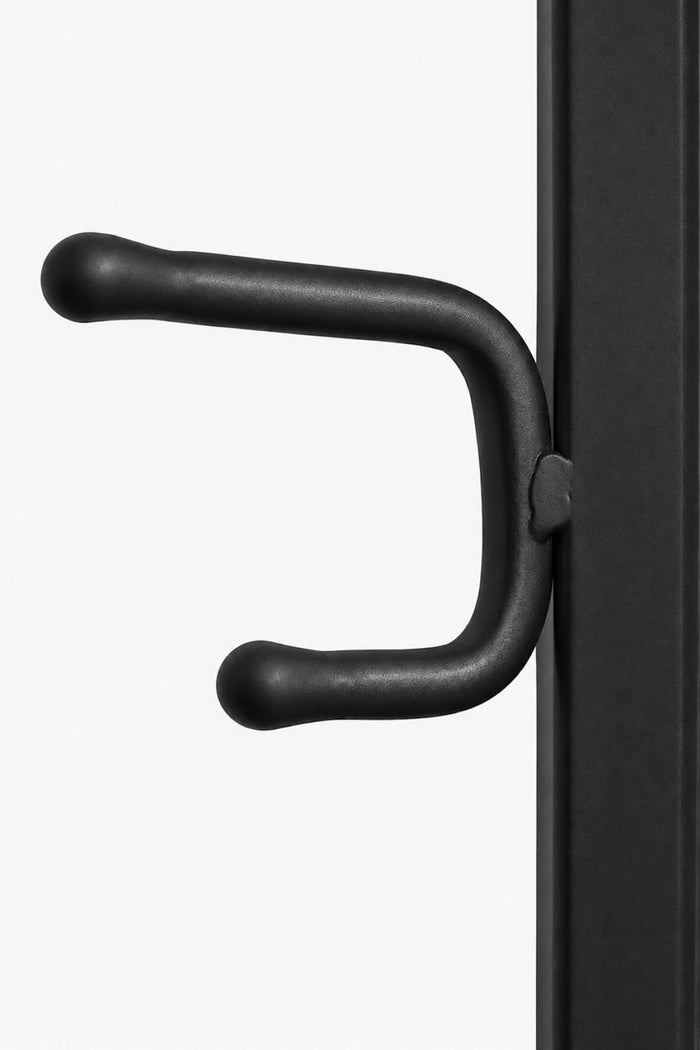 Industrial Vertical Hook Rail - Matt Black