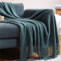 Knitted Throw Blanket – Soft Acrylic Sofa & Bed Blanket