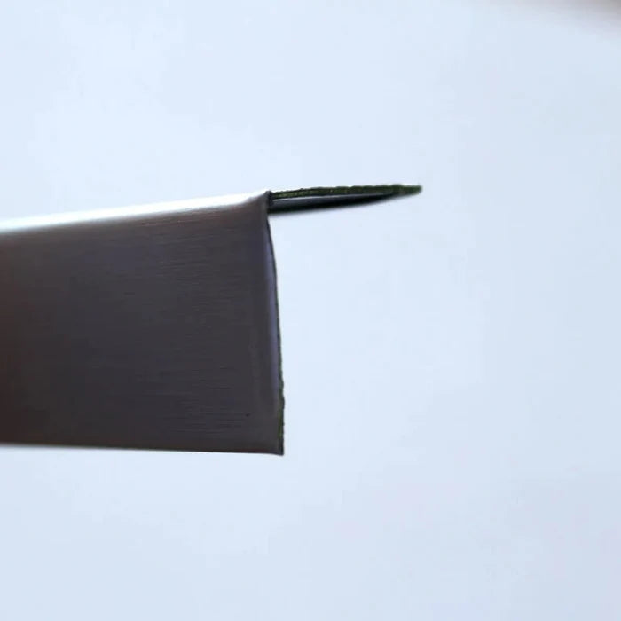 L-Shaped Edge Trim / Perimeter Wall Angle 3000mm Black