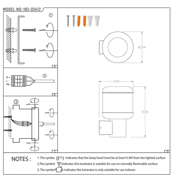 LunaVista Outdoor Wall Lantern