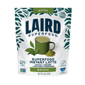 Instant coffee package from Laird Superfood, featuring a vibrant design and highlighting its organic ingredients.