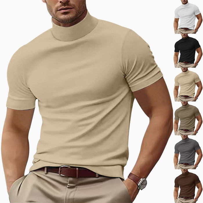 Men's Slim Fit Short Sleeve T-Shirt – Solid Color