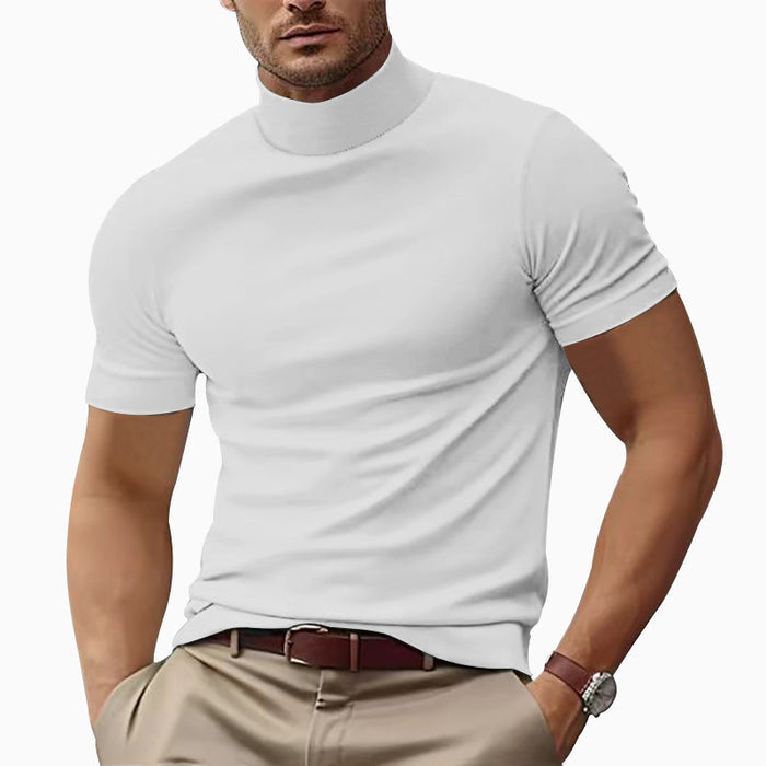 Men's Slim Fit Short Sleeve T-Shirt – Solid Color