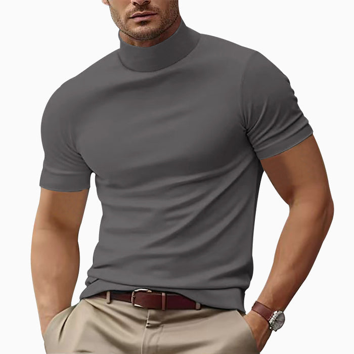 Men's Slim Fit Short Sleeve T-Shirt – Solid Color