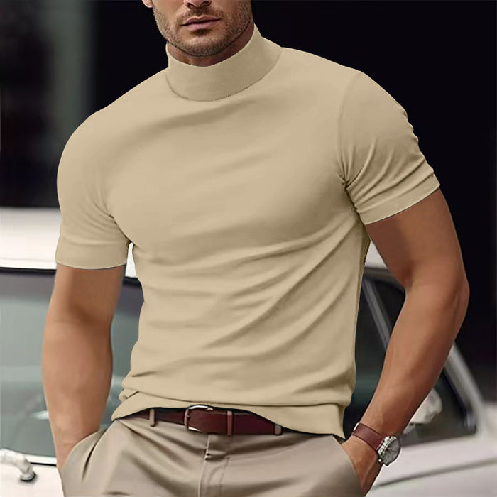 Men's Slim Fit Short Sleeve T-Shirt – Solid Color