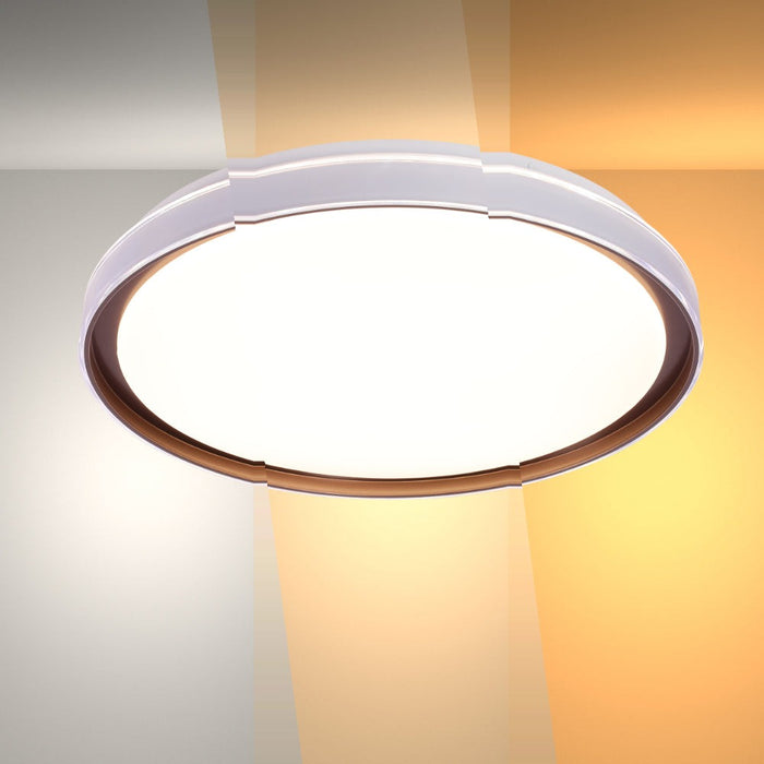 Modern Flush Mount Ceiling Light with Triple Light Diffusion