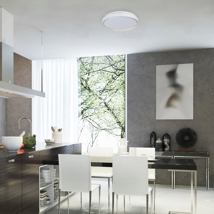 Modern Flush Mount Ceiling Light with Triple Light Diffusion