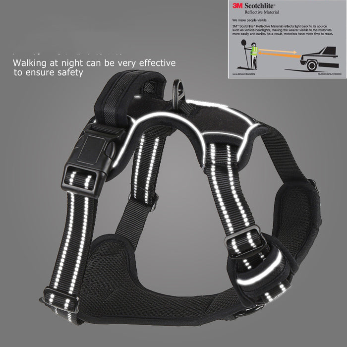 No-Pull Reflective Dog Harness Vest – Breathable & Adjustable