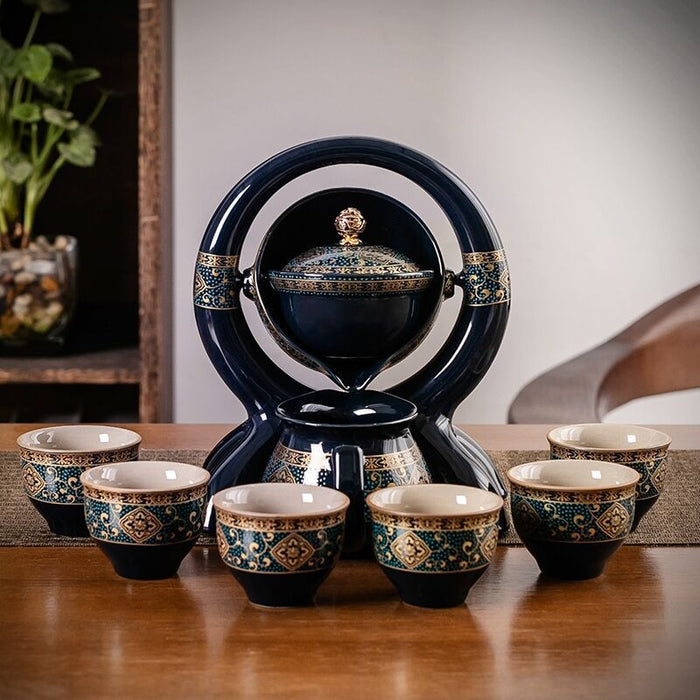 Office Creative Tea Maker Ceramic Semi-automatic Tea Maker Teapot Teacup