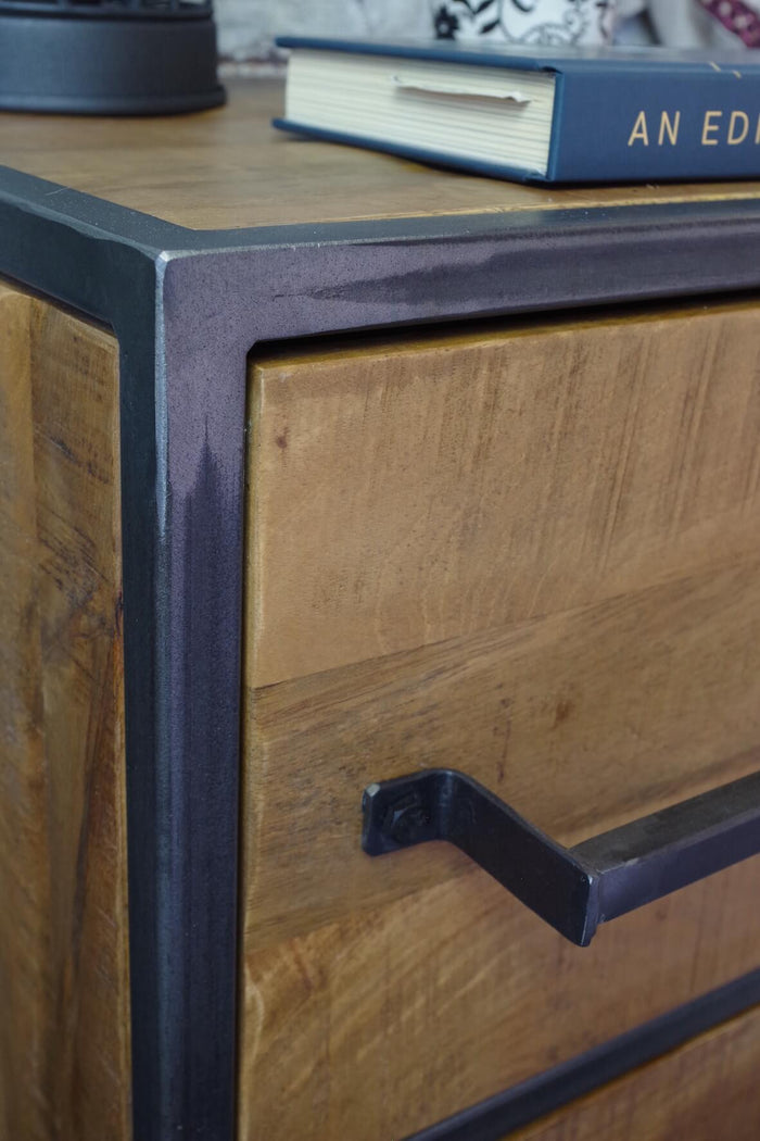 Saw Cut Bedside Table