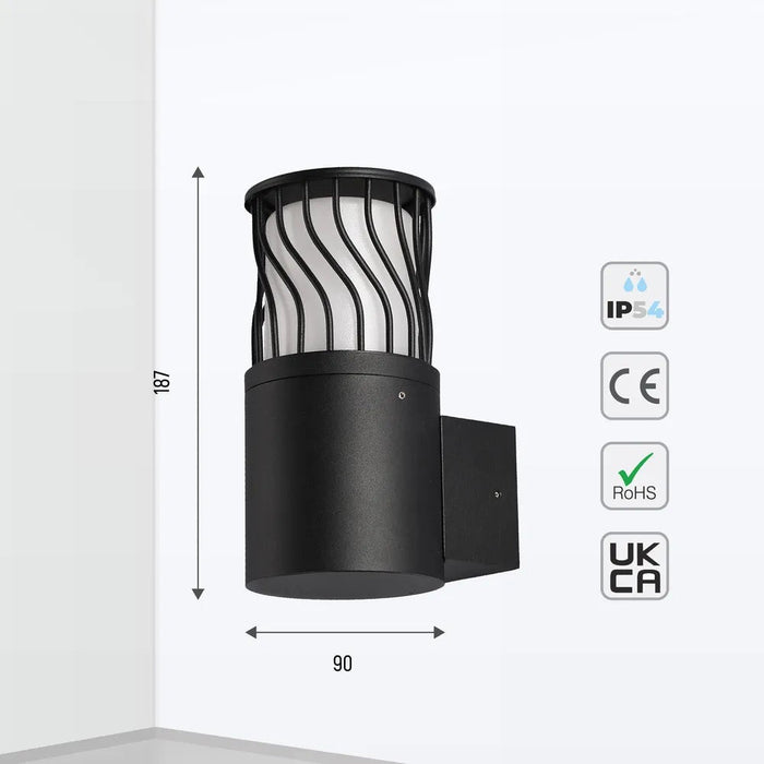 Twilight Wave LED Lantern Wall Light