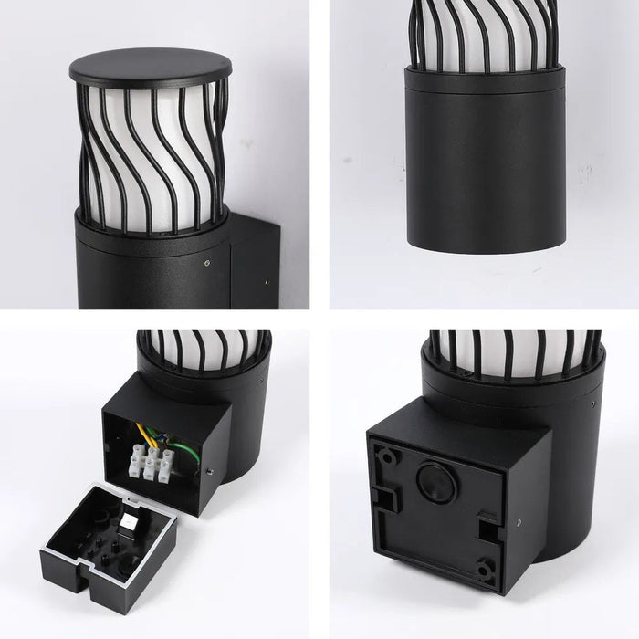 Twilight Wave LED Lantern Wall Light