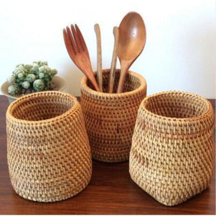 Sheila Merchandise woven storage box set with natural texture ideal home office storage solution